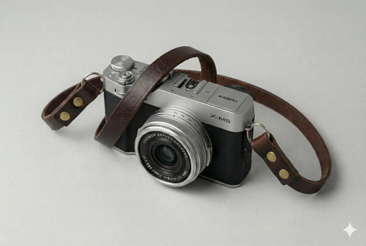 Barcarello - Tracolla fotocamera in pelle