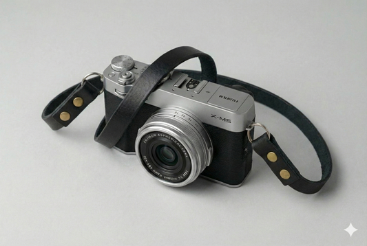 Mondello - Tracolla fotocamera in pelle