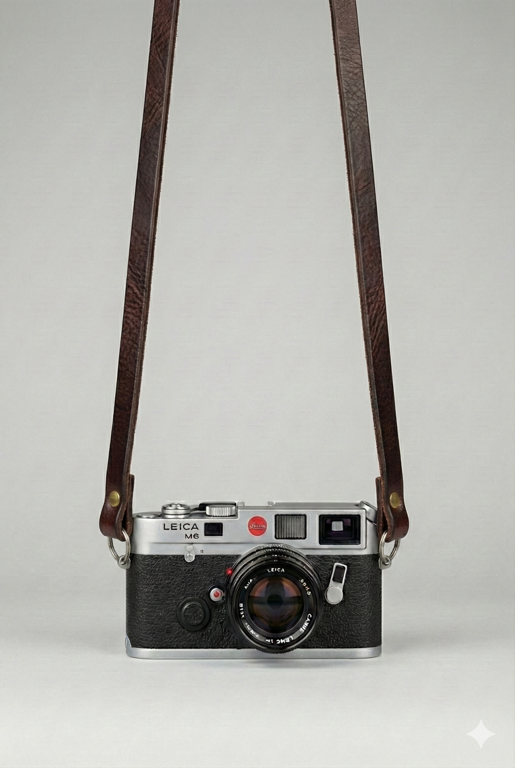 Minimal 3 - Brown Leather strap for vintage camera. 