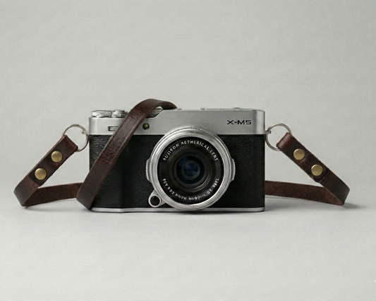 Barcarello - Tracolla fotocamera in pelle