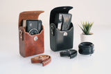 Minimalistische Kameratasche aus Leder