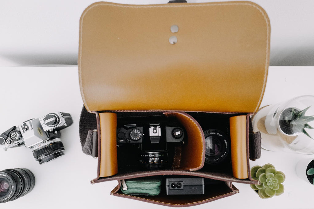 Borsa fotografica LCB Leather Camera Bags modello M3-011 Pezzo unico  artigianale