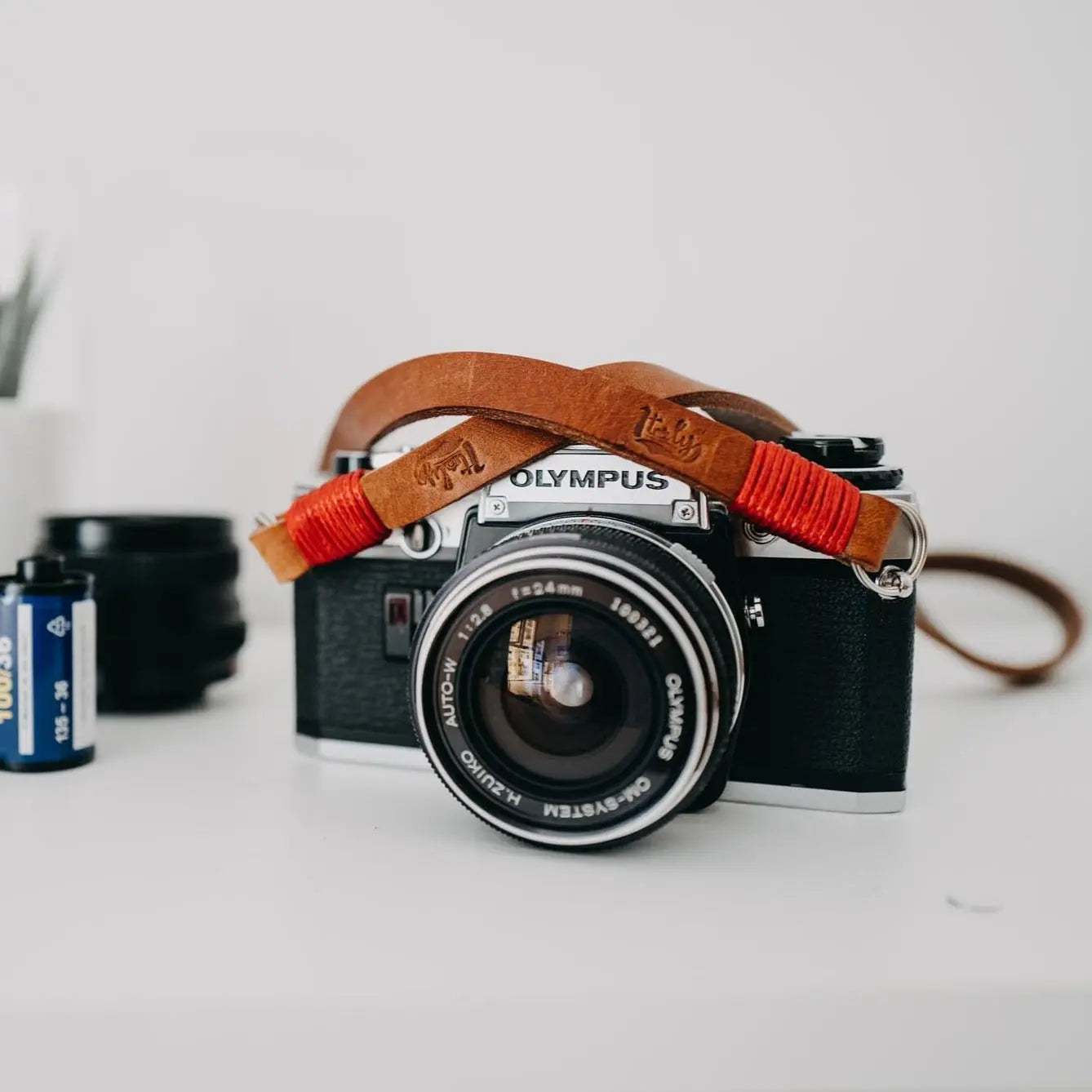 Tracolla Per Fotocamera In Pelle Effetto Rettile | Rock N Roll - Foto 2